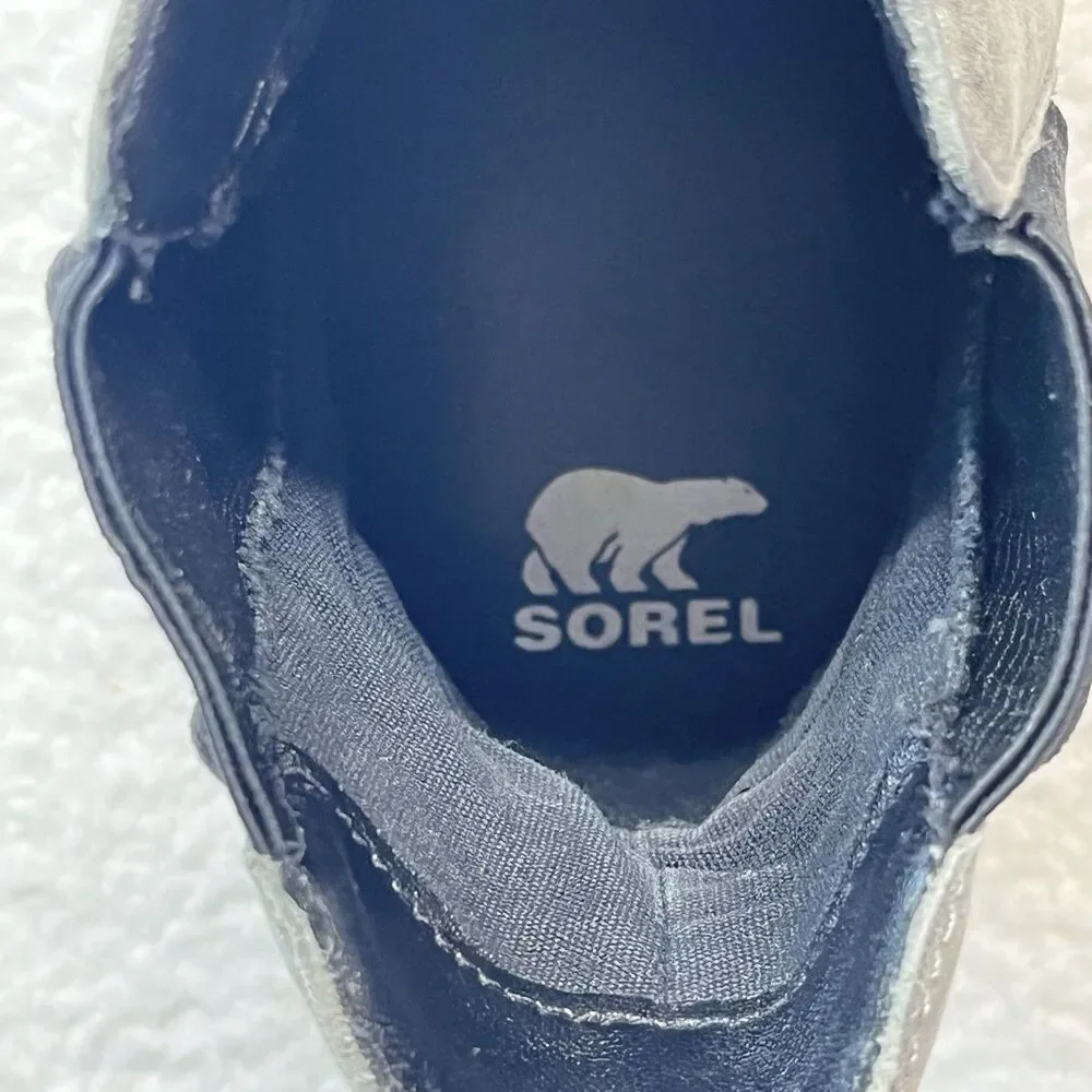 Sorel Boots Womens 9.5 Gray Lennox Waterproof Chelsea Gorpcore Outdoor Rugged